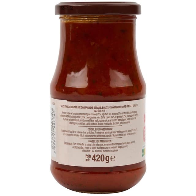 3596710447343 - Auchan - Sauce Tomate forestièrere