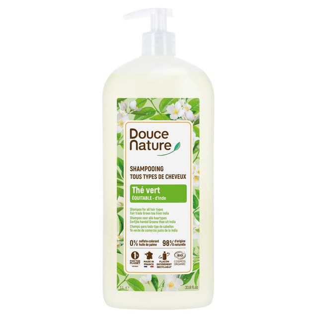 3380380048043 - Douce Nature - Shampooing des familles Tous Cheveux au thé vert d'Inde