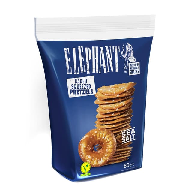 5949040201044 - Elephant - Pretzels Pressés Sel de Mer