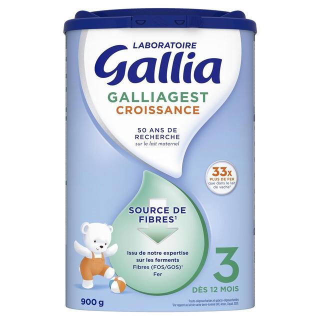 3041090841644 - Laboratoire Gallia - Lait de Croissance Galliagest 3ème âge en poudre Bébé Dès 12 Mois
