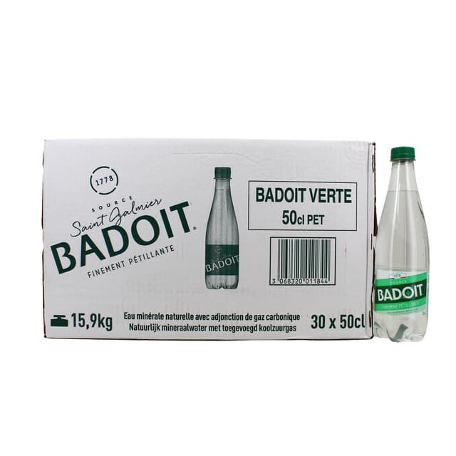 3068320011844 - Badoit - Eau gazeuse minérale naturelle, finement pétillante