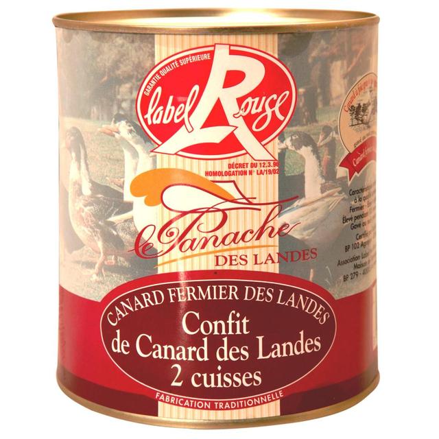 3356650022044 - Panache Des Landes - Confit de canard des Landes 2 cuisses Label Rouge