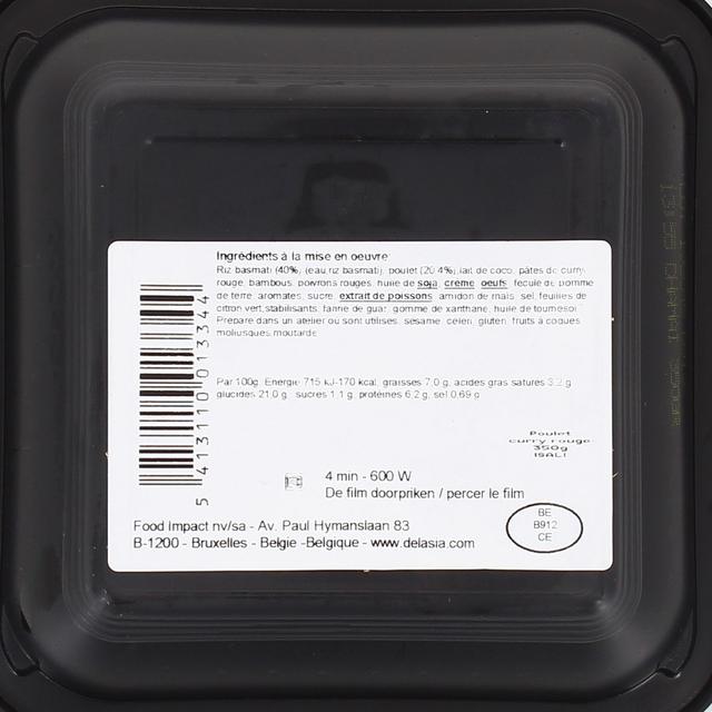 5413110013344 - Isali - Poulet au Curry Rouge et Riz
