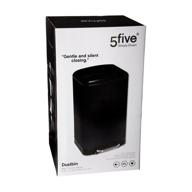 3560239263944 - 5 five - Poubelle à pédale Noir