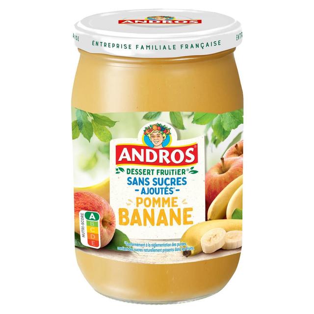 3608580144144 - Andros - Compote Sans Sucre Ajouté Pomme Banane