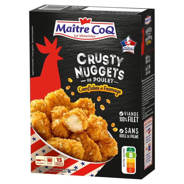 3230890004544 - Maître Coq - Crusty nuggets de poulet cornflakes et fromage