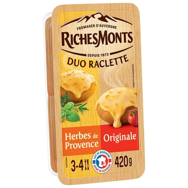 3176582016344 - Richesmonts - Raclette Classique et Herbes de Provence