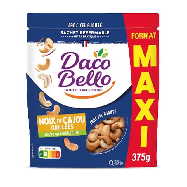 3270720029644 - Daco Bello - Noix de cajou grillées sans sel ajouté format maxi