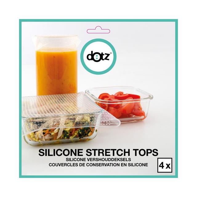 5420059849644 - Dotz - Set de 4 couvercles carrés en silicone