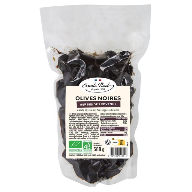 3291960009944 - Emile Noël - Olives noires au herbes de Provence, bio