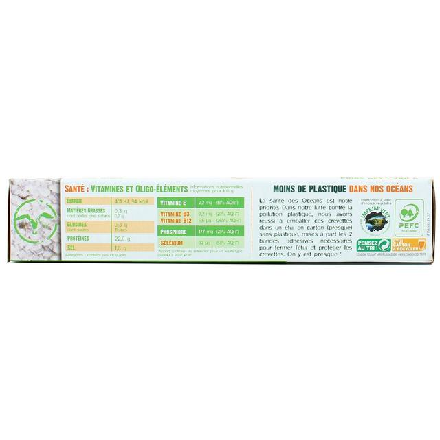 3426434000145 - Food4Good - Queues de crevettes crues Bio- Carapace pré-coupée- 13 à 18 pièces