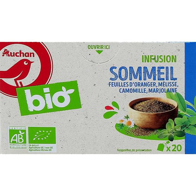3596710451845 - Auchan BIO - Infusion sommeil bio