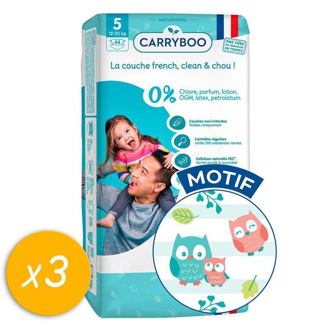 2050000372445 - Carryboo Nature - Couches naturelles et chou, T5 (12-25kg)