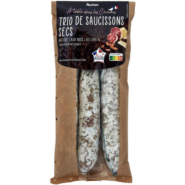 3596710462445 - Auchan Terroir - Trio de Saucisson des Cévennes