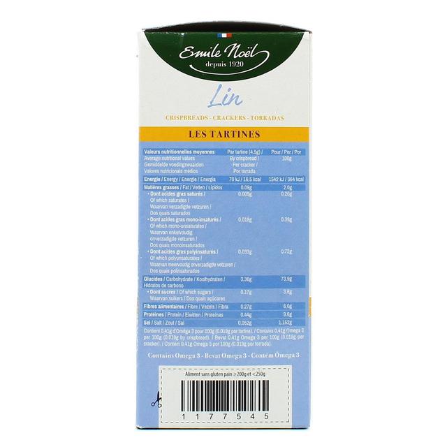 3291960012845 - L'Emile Saveur - Tartines Bio sans Gluten Lin
