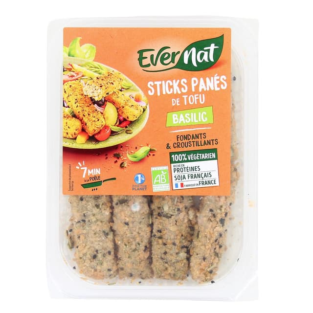 3396410253745 - Evernat - Stick pané au tofu basilic bio