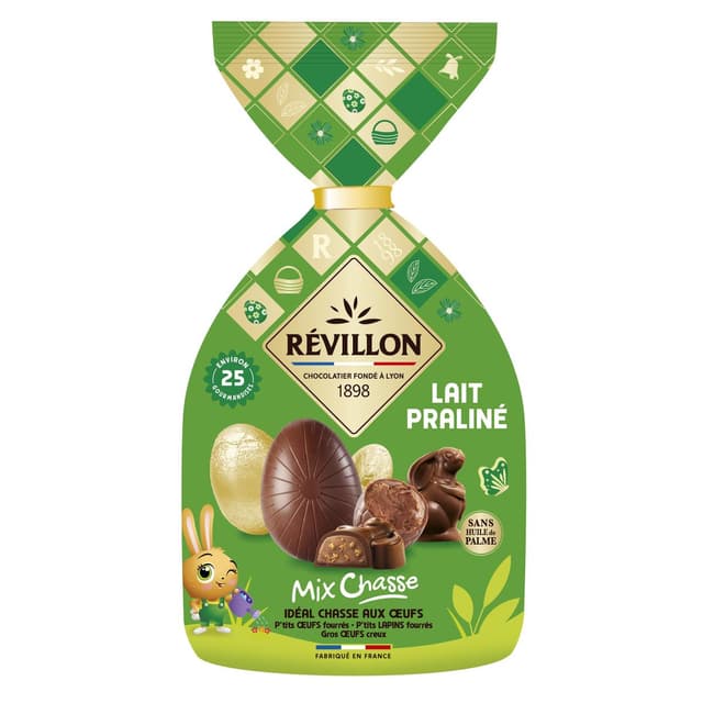 3110846284445 - Revillon - Assortiment Mix Chasse au Chocolat au Lait Praliné