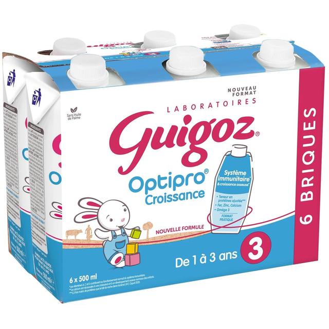 8445291137745 - Guigoz - Lait de Croissance 3ème âge Liquide Optipro Bébé Dès 12 mois