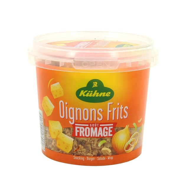 3104710008145 - Kühne - Oignons Frits goût Fromage