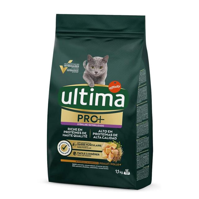 3700260418245 - Affinity - Ultima Pro Plus - Croquettes Poulet Riche en Protéine Haute qualité pour Chat Adulte Stérilisé