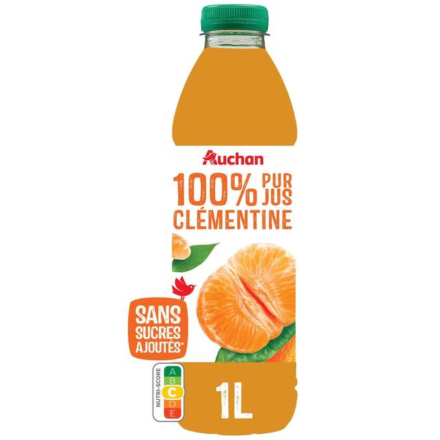 3254566098545 - Auchan - Pur jus de clémentine sans sucres ajoutés