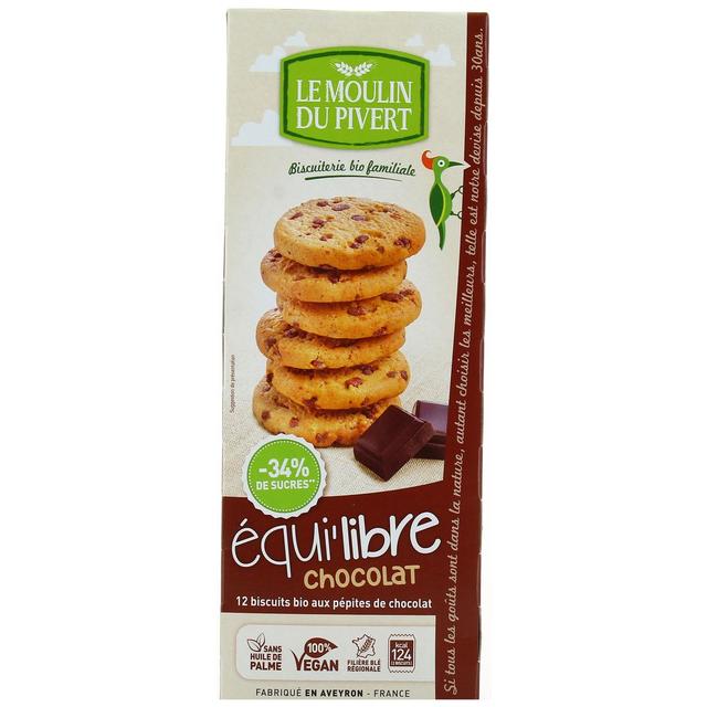 3268350120046 - Le Moulin du Pivert - Biscuits bio Equi'libre chocolat