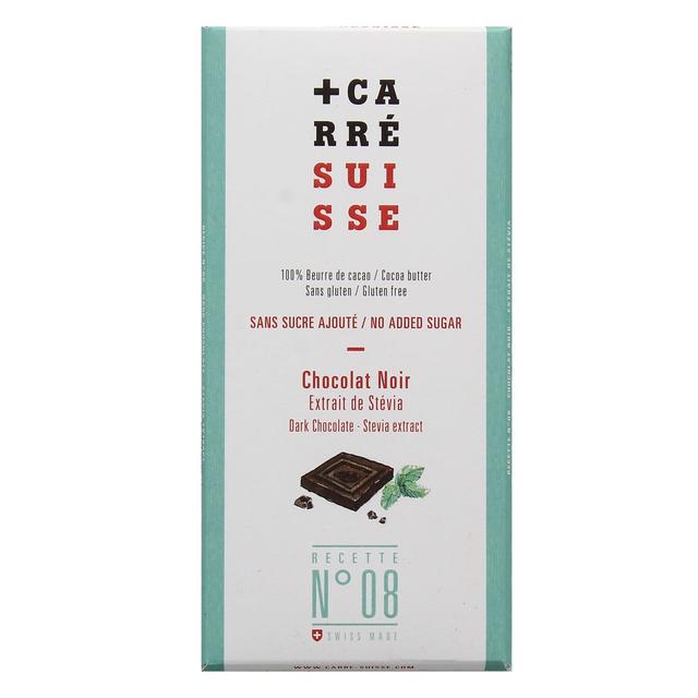 3760231780146 - Carré Suisse - Chocolat noir extrait de stévia sans sucre ajouté