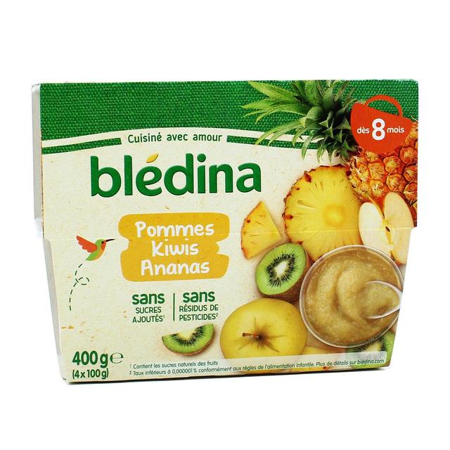 3041091400246 - Blédina - Pommes, Kiwis, Ananas Coupelle Bébé Dès 8 mois