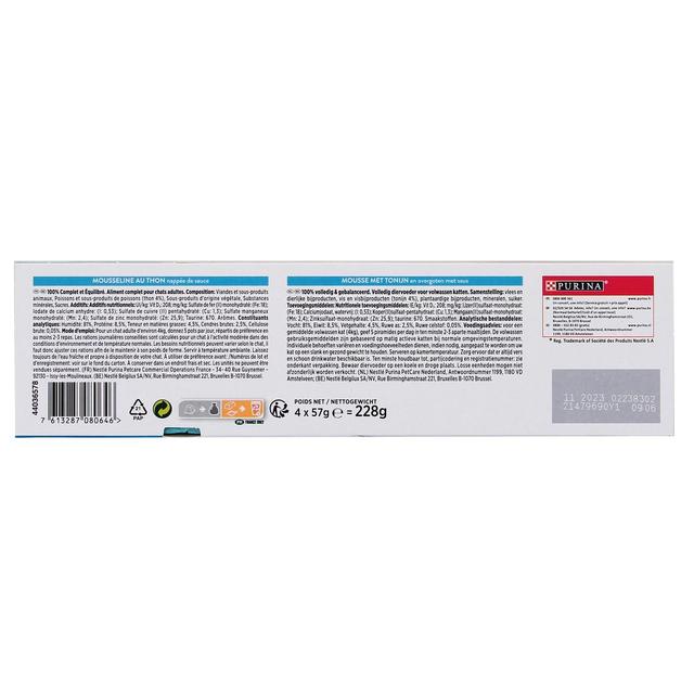 7613287080646 - Purina - Gourmet Révélations - Pots Mousseline Thon nappée de Sauce pour chat