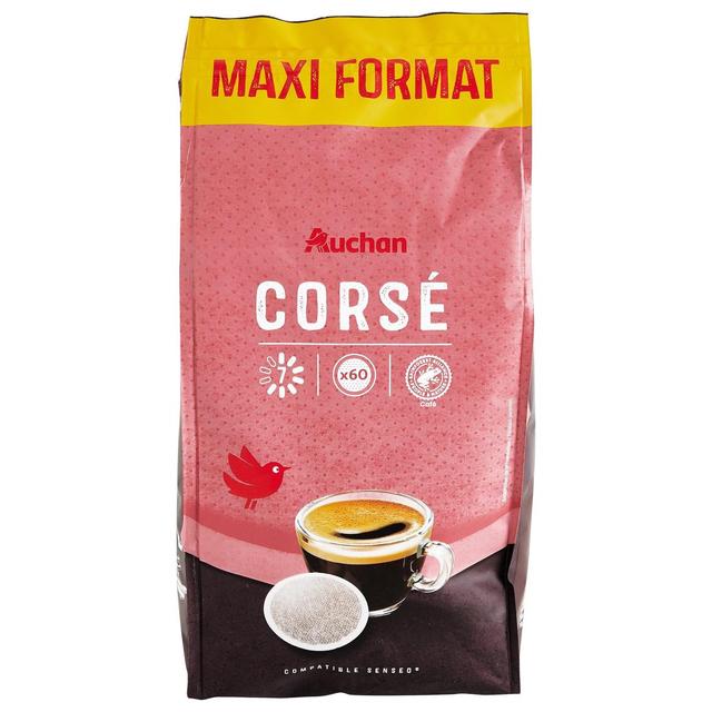 3245677720746 - Auchan - Dosettes de café corsé