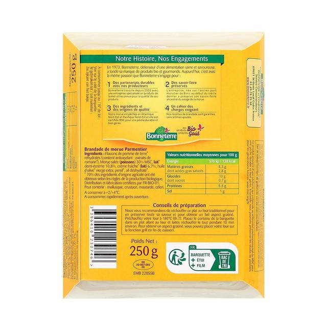 3396410230746 - Bonneterre - Brandade de Morue Parmentier MSC