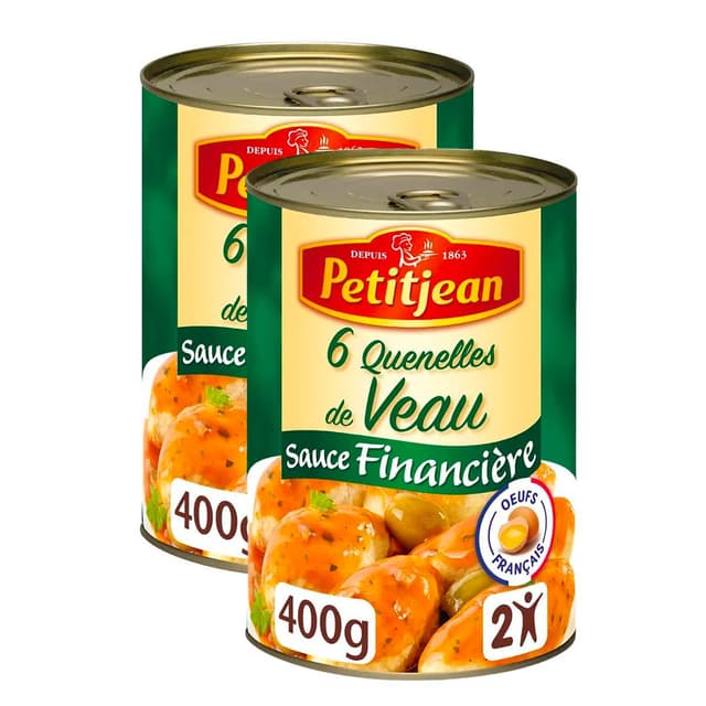 3038353912203 - Petitjean - 6 Quenelles de Veau Sauce Financière