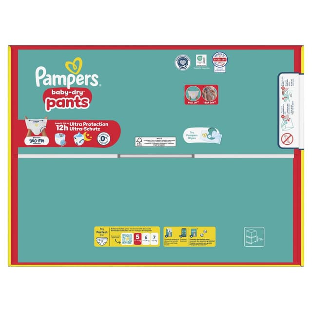 8006530253246 - Pampers Babydry - Couches-Culottes 11-17kg Taille 5
