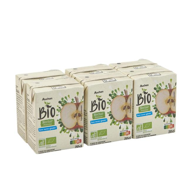 3596710473946 - Auchan BIO - Nectar de pomme bio sans sucres ajoutés