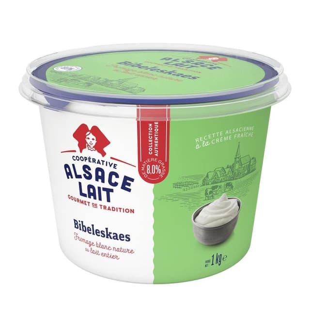 3262970805246 - Alsace Lait - Fromage Blanc Nature 8%mg Bibeleskaes