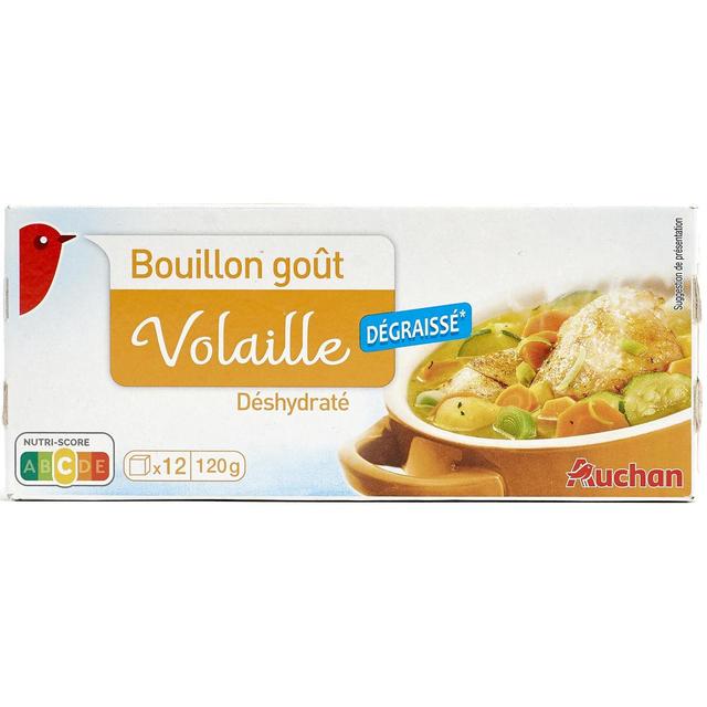 3596710475346 - Auchan - Bouillon cube goût volaille dégraissé