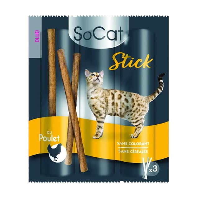 3166780067446 - Riga Socat - Stick poulet Friandise pour Chat