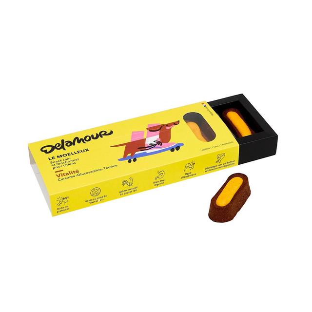 3760407550047 - Delamour - Friandise Pâtisserie Moelleux Vitalité -  Récompense pour chien