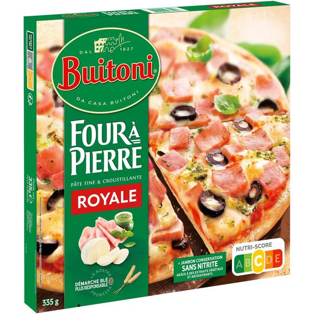 7613039971147 - Buitoni Four à pierre - Pizza Royale Jambon fromage olives basilic