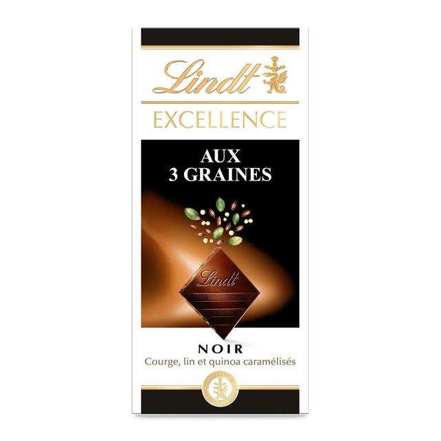 3046920021647 - Lindt - Tablette Chocolat Noir 3 Graines