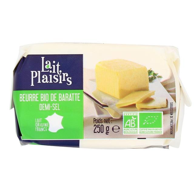 3760099532147 - Lait Plaisirs - Beurre de Baratte 1/2 Sel, Bio