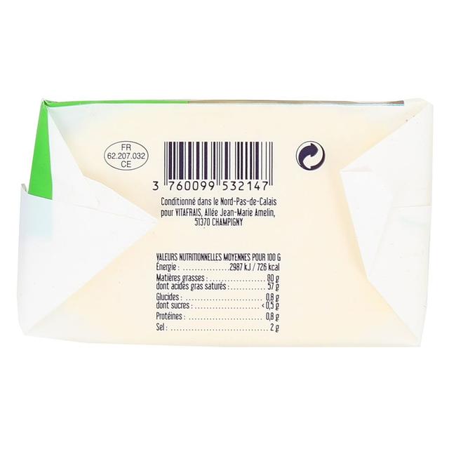 3760099532147 - Lait Plaisirs - Beurre de Baratte 1/2 Sel, Bio