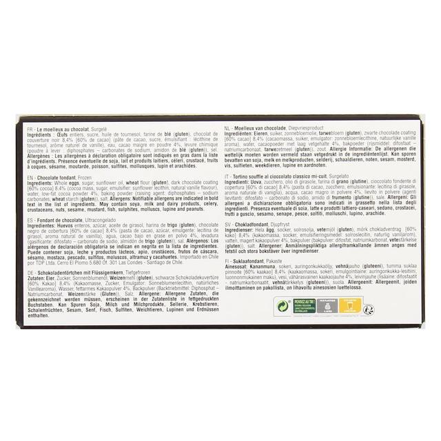 3700478572951 - Chef de Paris - 2 Moelleux au chocolat fondant 2x100g