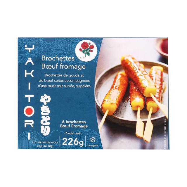 3364699113647 - Tang - 6 Brochettes au boeuf et au gouda- Yakitori