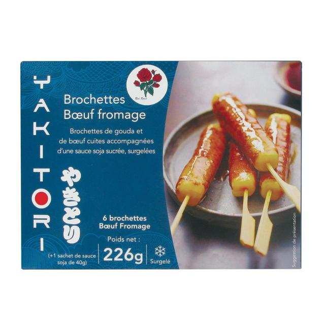 3364699113647 - Tang - 6 Brochettes au boeuf et au gouda- Yakitori