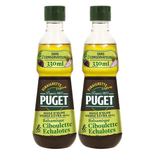 3265479724001 - Puget - Vinaigrette légère huile d'olive vinaigre balsamique ciboulette échalotes