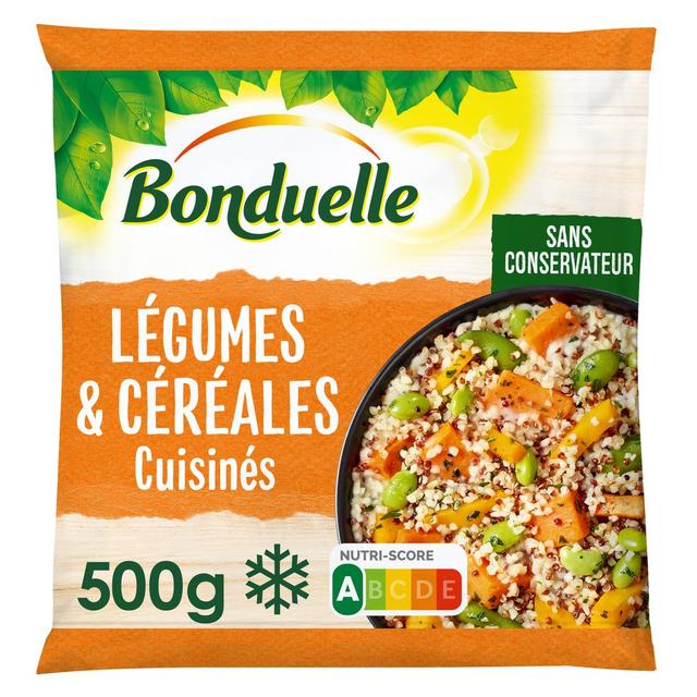 3083681105247 - Bonduelle - Légumes et Céréales Cuisinés- Patate douce, Edamame, Butternut et Boulgour
