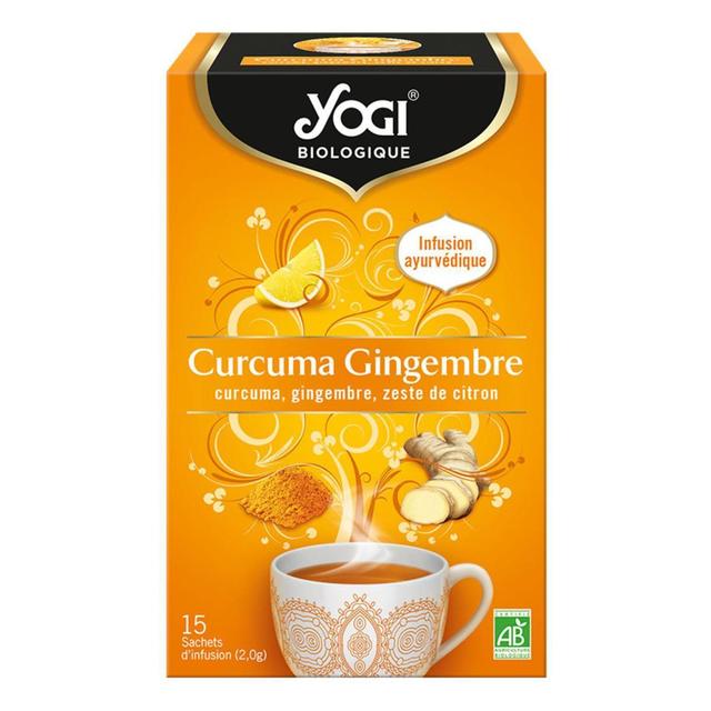 4012824406247 - Yogi - Infusion Curcuma Gingembre Zeste de Citron Bio - 15 sachets