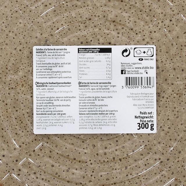 3760099536947 - A Table - Galettes au Sarrasin Bio