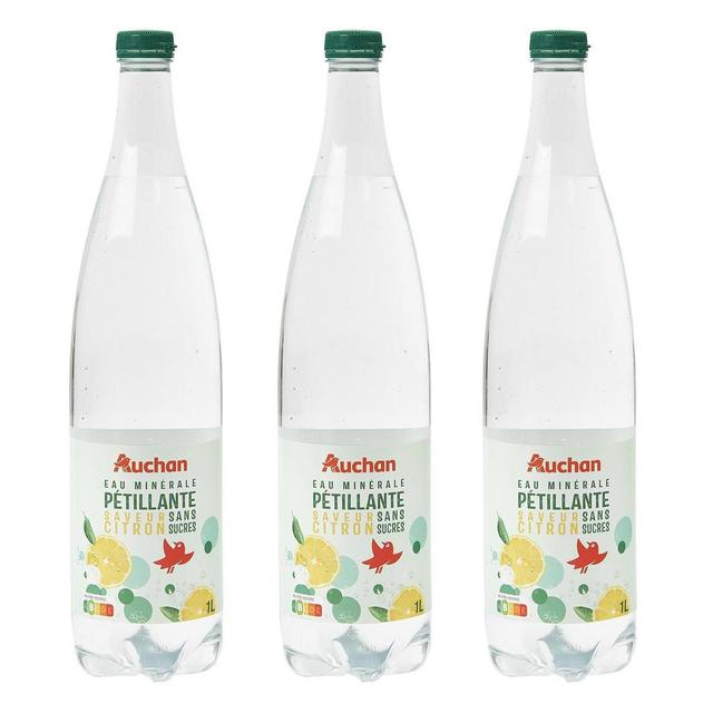2050000407147 - Auchan - Eau minérale naturelle gazeuse au citron